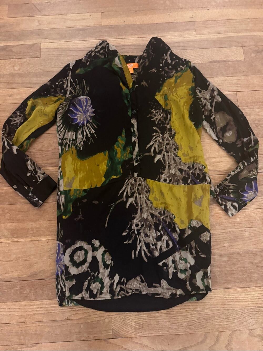 Joe Fresh Women's Multicolor Floral Long Sleeve Mini Dress - Size XS
b13